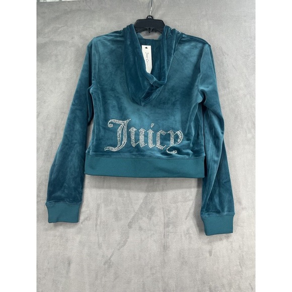 Urban Outfitters Juicy Couture OG Bling Velour Jacket Pants Set Size Medium Y2K - Picture 3 of 16